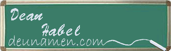 Dean Habel Visitenkarte